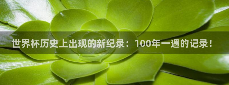 世界杯欧洲区预选赛赛程：世界杯历史上出现的新纪录：100年一遇的记录！